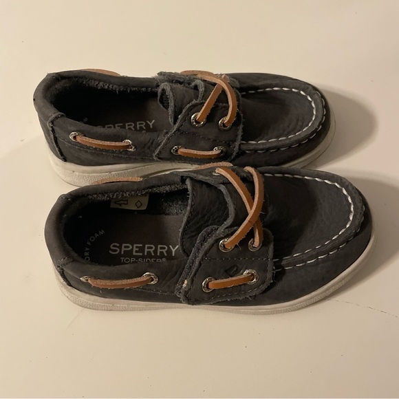 Sperry Kids Gray Boat Shoes - Picture 3 of 8